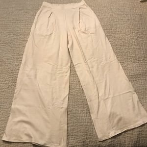 Free People raw cut wide leg hem pants